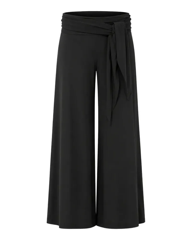 MARELLA wrap-design wide-leg trousers - Schwarz Schwarz