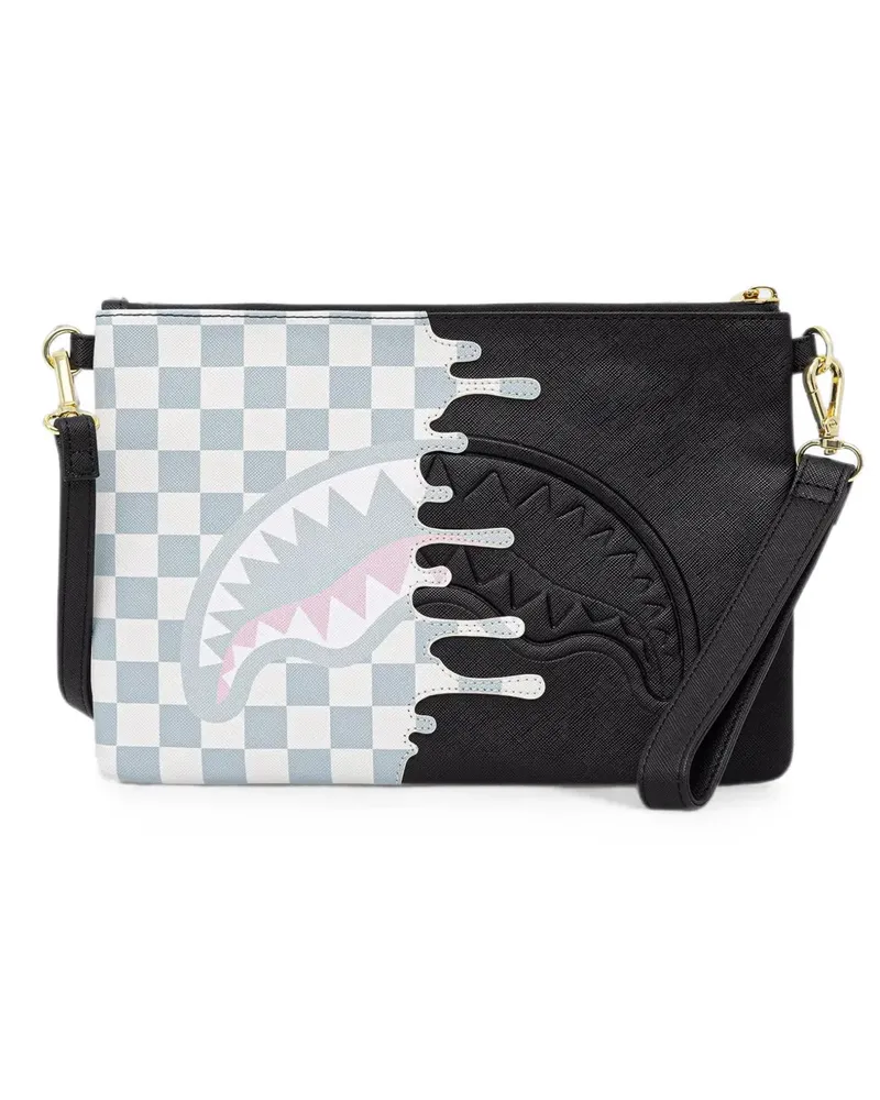 Sprayground check-print shoulder bag - Schwarz Schwarz