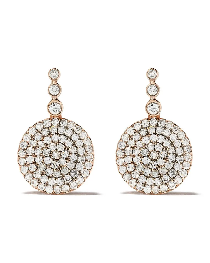 Selim Mouzannar 18kt Rotgoldohrringe mit Diamanten - Rosa Rosa