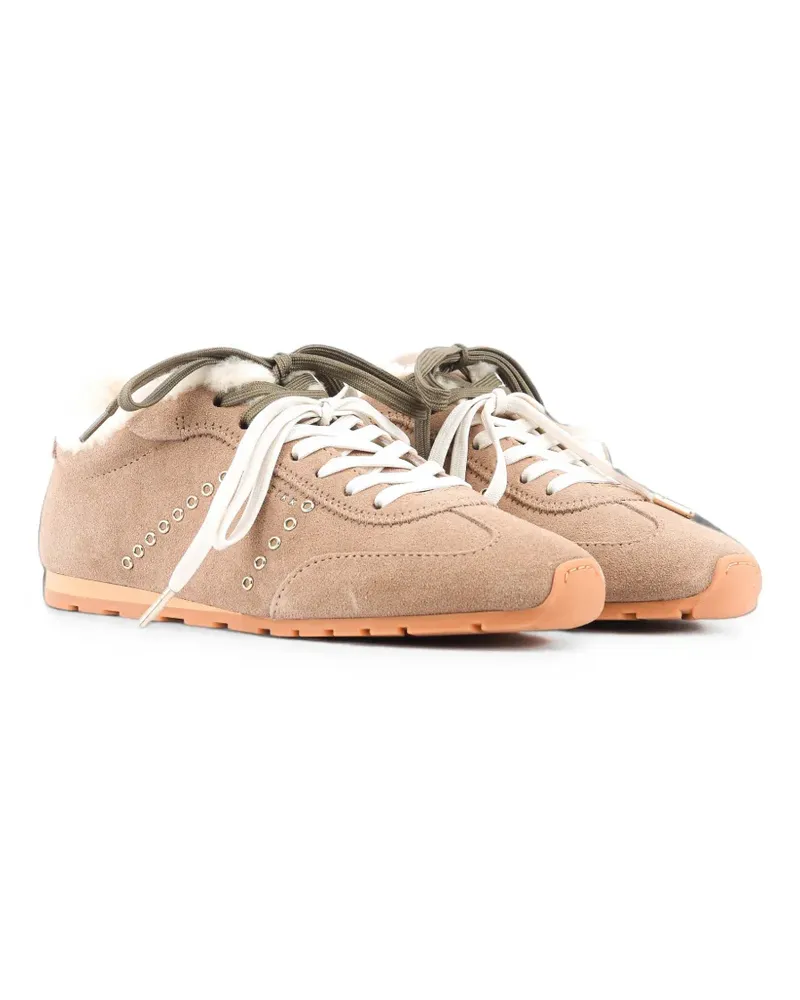 Nubikk Billy Lou Fur Sneakers mit Shearling-Futter - Braun Braun