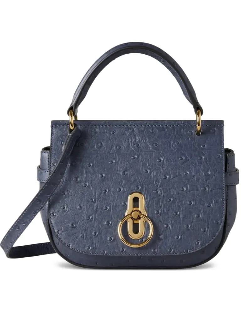 Mulberry Kleine Amberley Umhängetasche mit Ringdetail - Blau Blau
