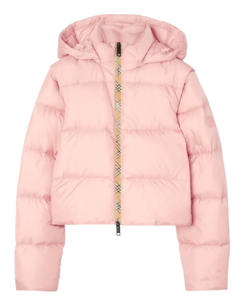 Burberry Ambleside Steppjacke mit Check-Besatz - Rosa Rosa