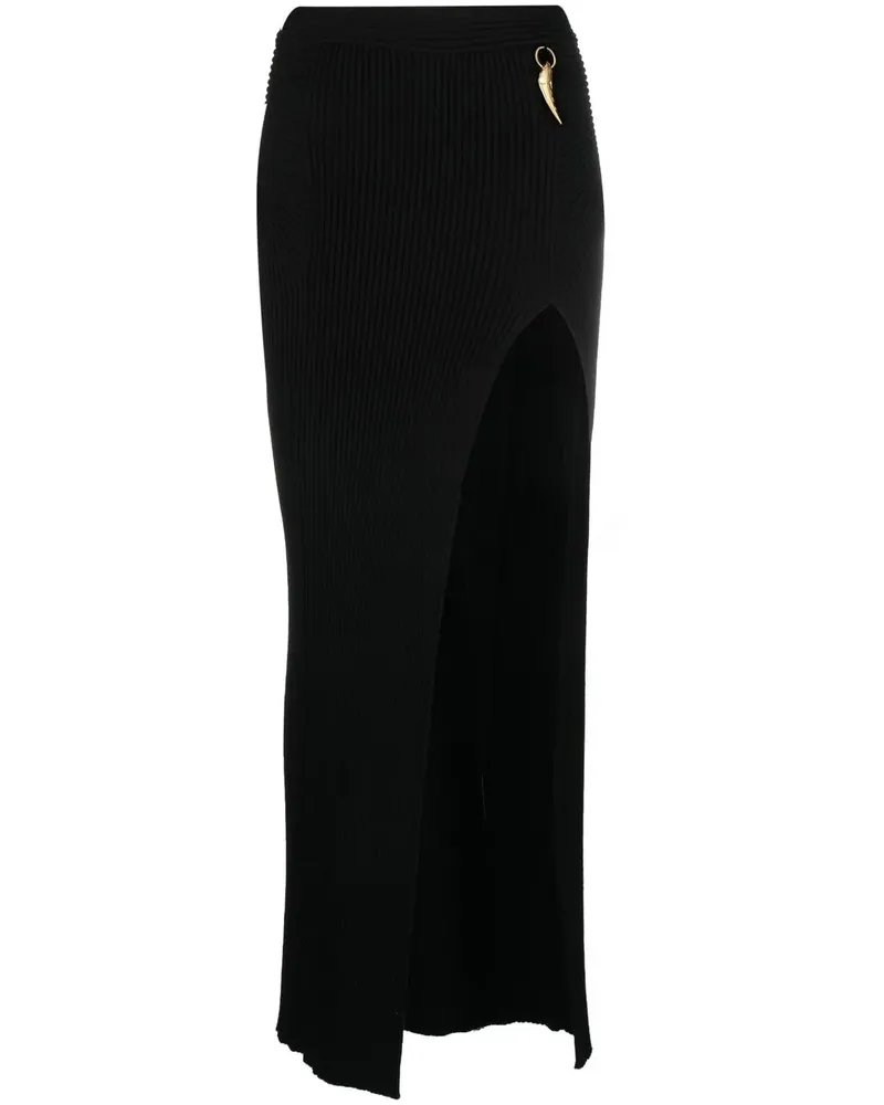 Roberto Cavalli Gestrickter Rock - Schwarz Schwarz