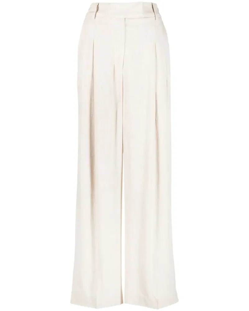 By Malene Birger Palazzohose mit hohem Bund - Nude Nude