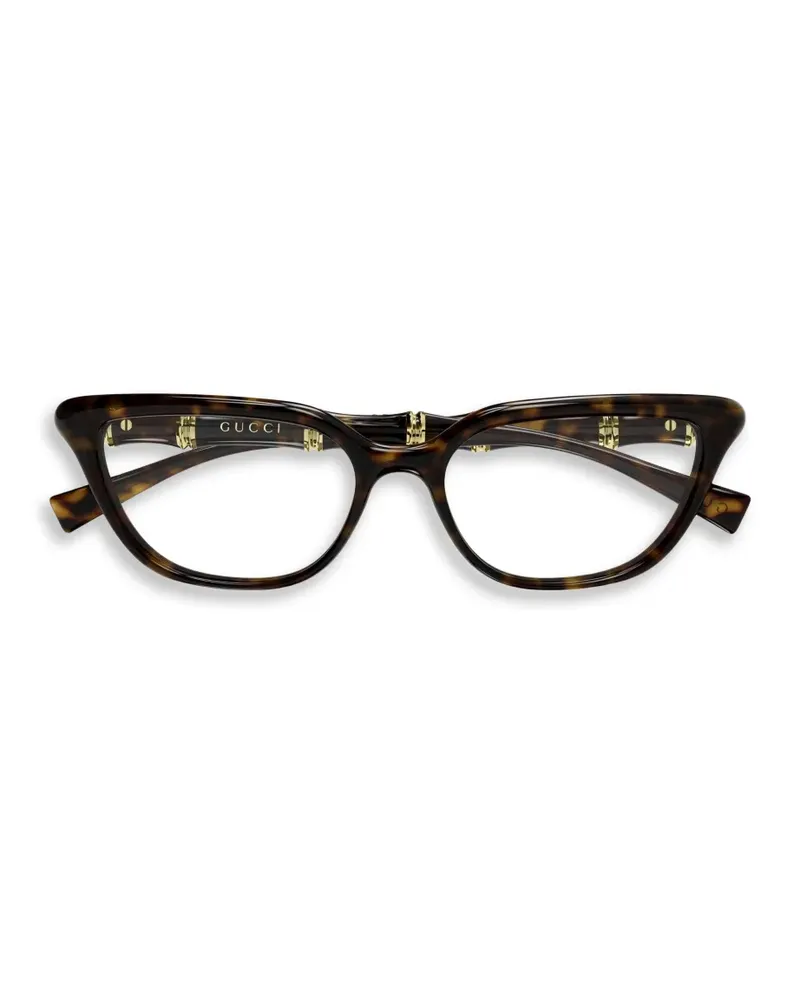 Gucci cat-eye glasses - Braun Braun