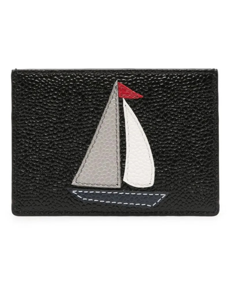 Thom Browne Portemonnaie mit Boot-Patch Schwarz