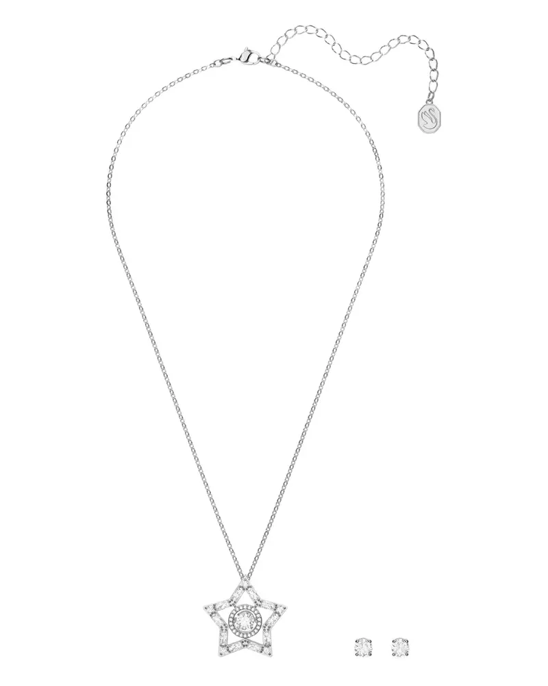 Swarovski Stella Halsketten-Set - Silber Silber