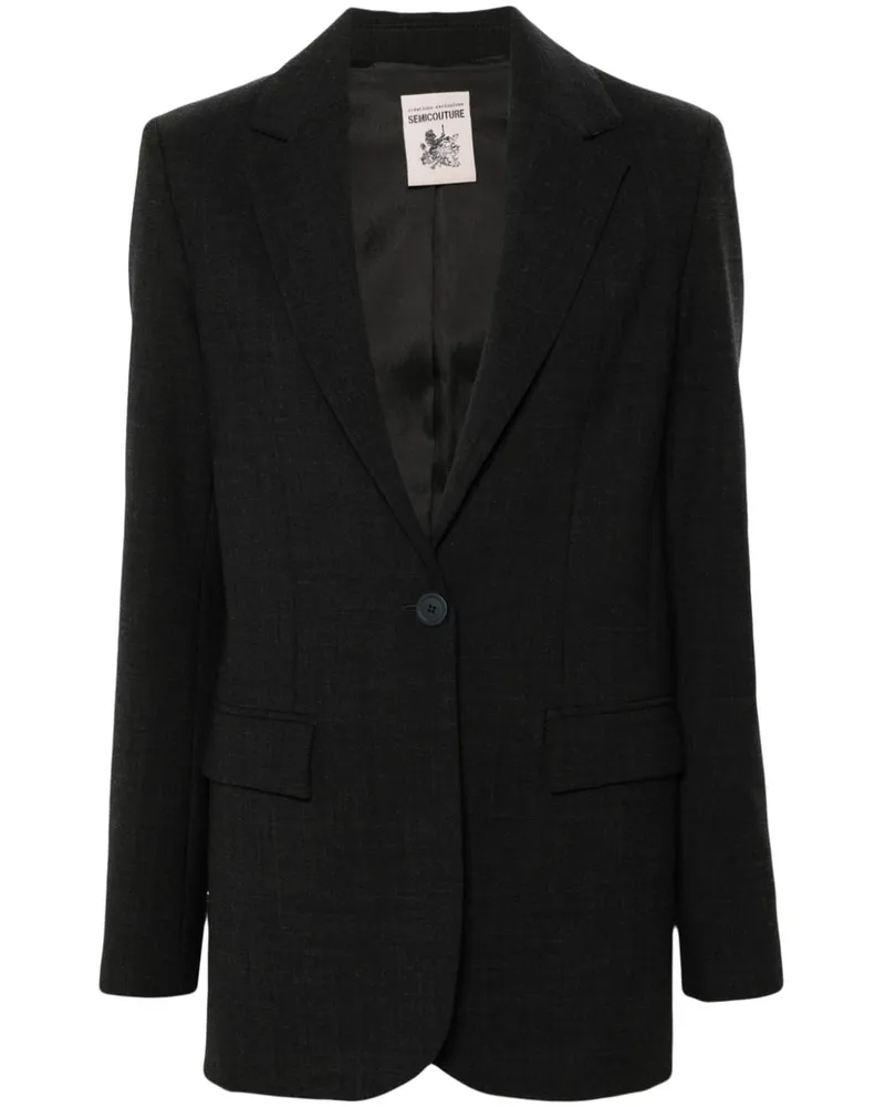 Semicouture Einreihiger Blazer - Grau Grau