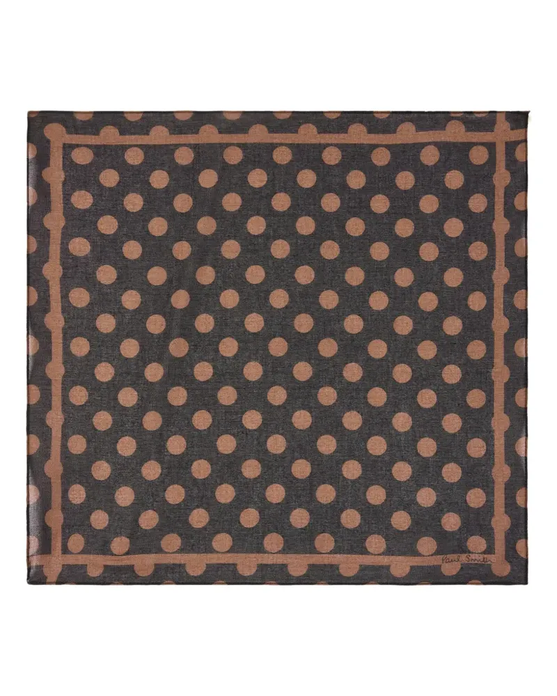 Paul Smith Einstecktuch mit Polka Dots - Braun Braun
