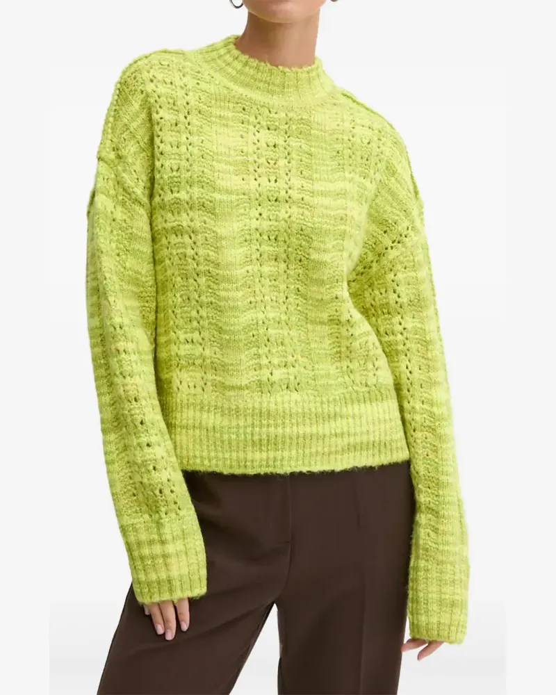 HUGO BOSS Pullover mit Stehkragen - Grün Grün