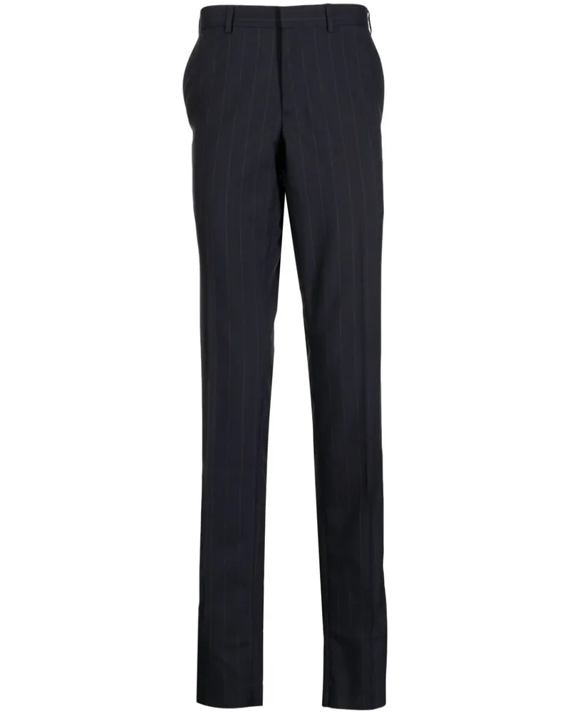 Brioni Gestreifte Straight-Leg-Hose - Blau Blau