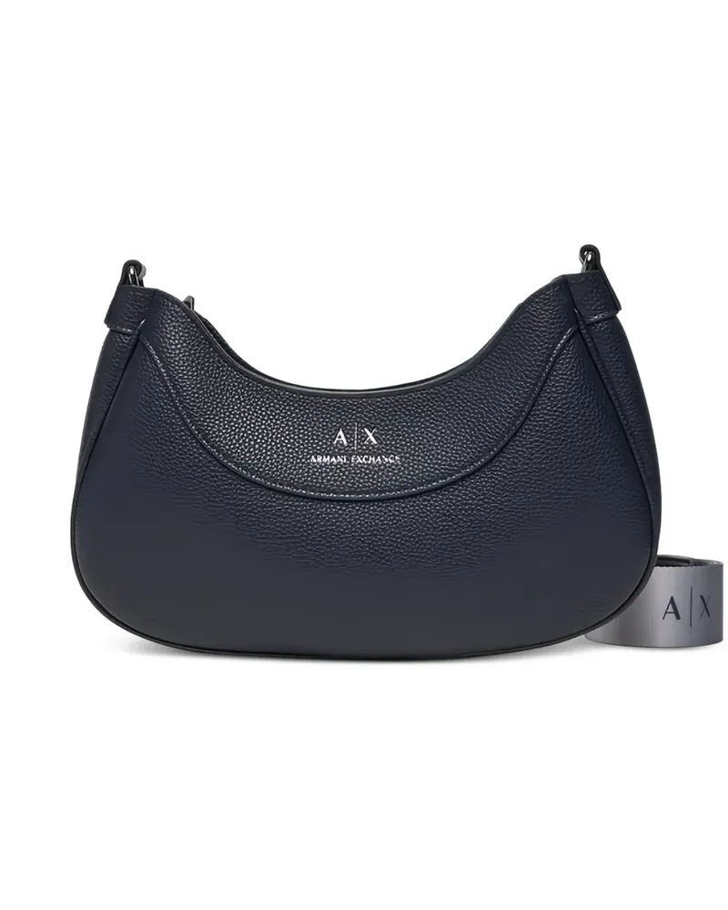 Armani Exchange Schultertasche mit Logo-Print - Blau Blau