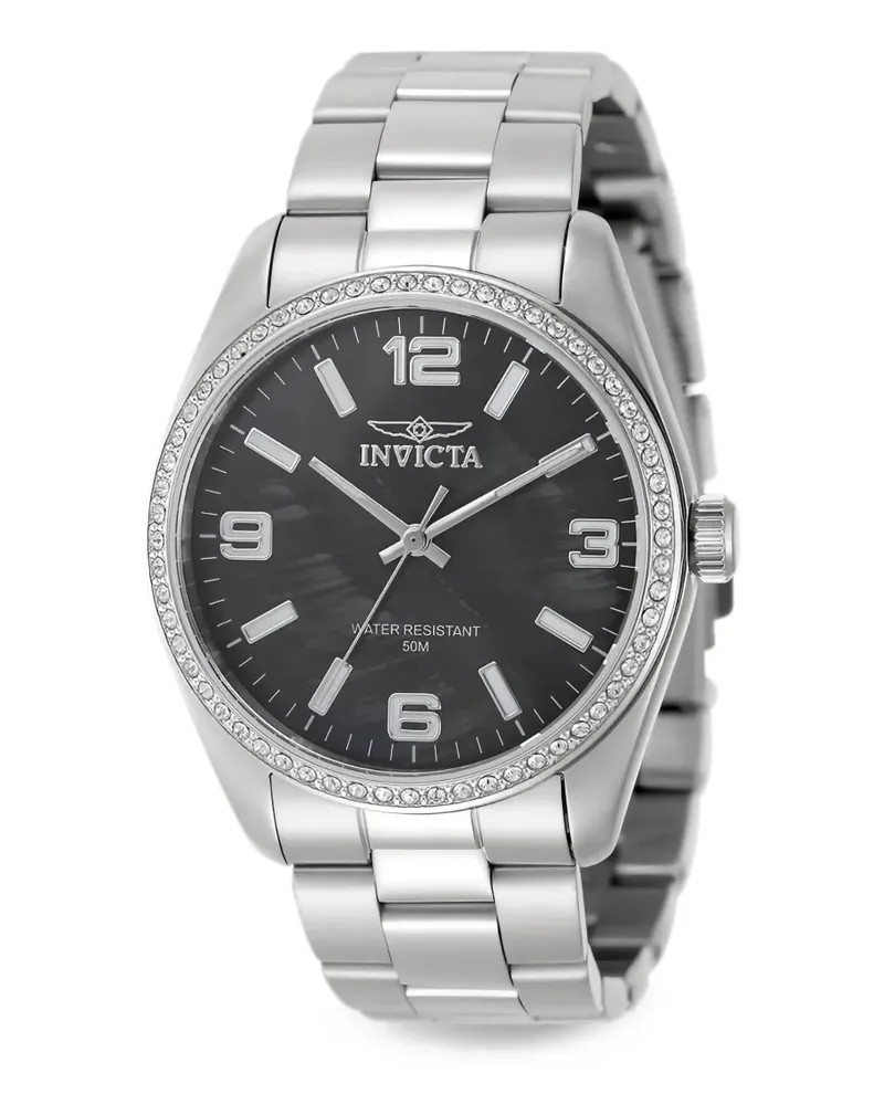 Invicta Specialty crystal-embellishment 38mm watch - Schwarz Schwarz