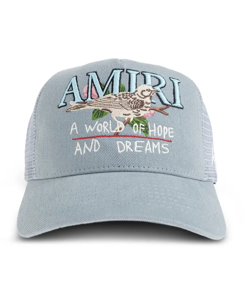 Amiri Baseballkappe mit Logo-Stickerei - Blau Blau