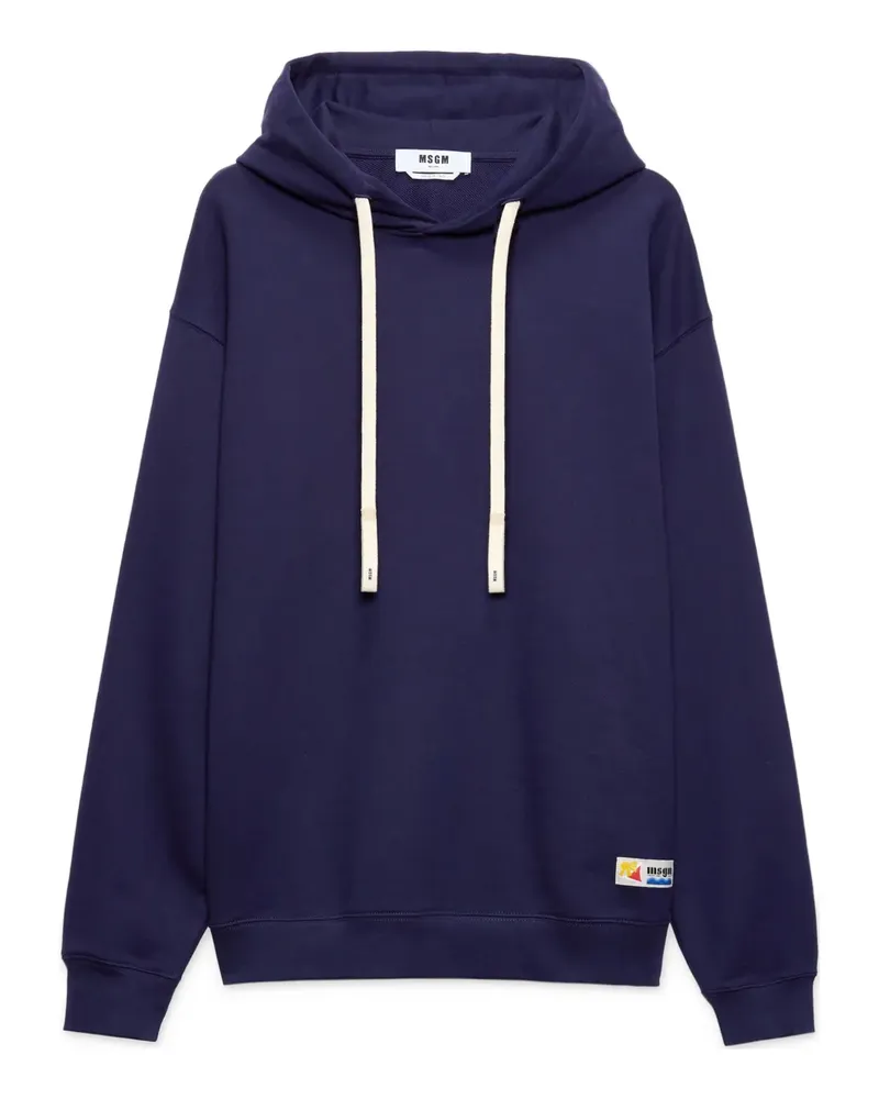 MSGM Klassischer Hoodie - Blau Blau