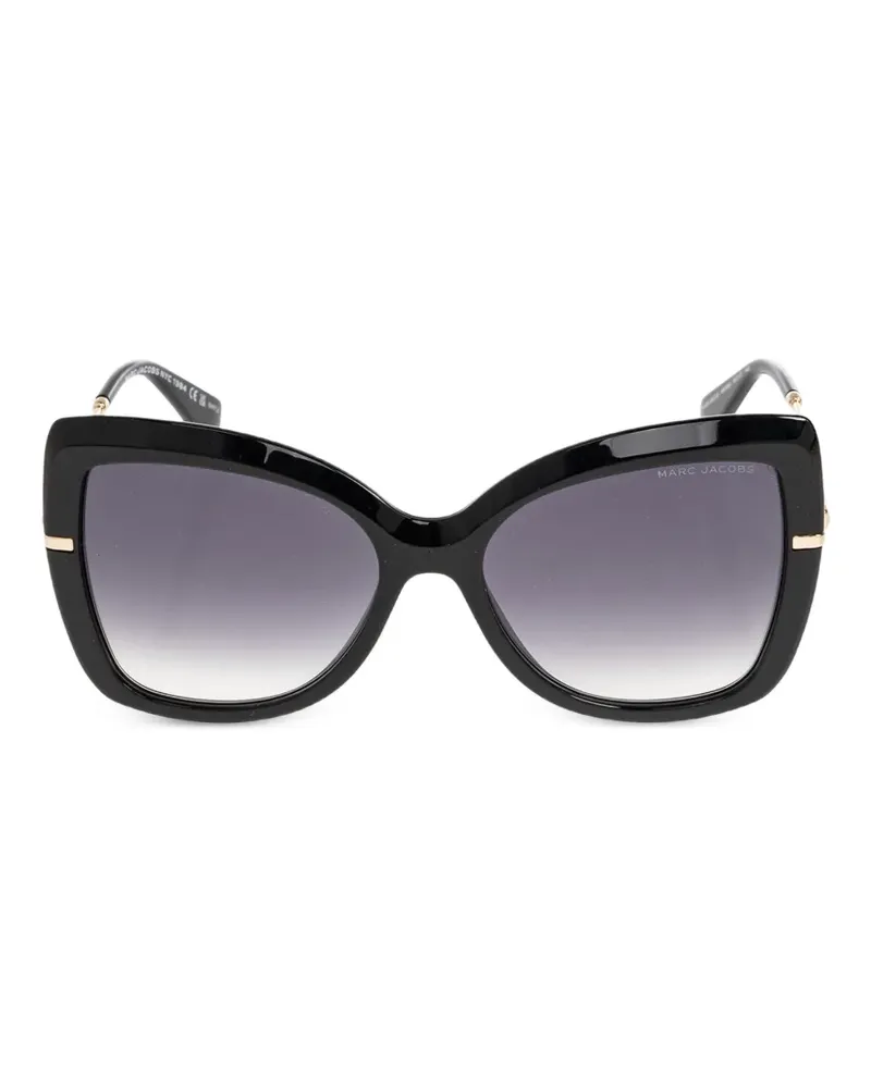 Marc Jacobs Sonnenbrille mit geometrischem Gestell - Schwarz Schwarz