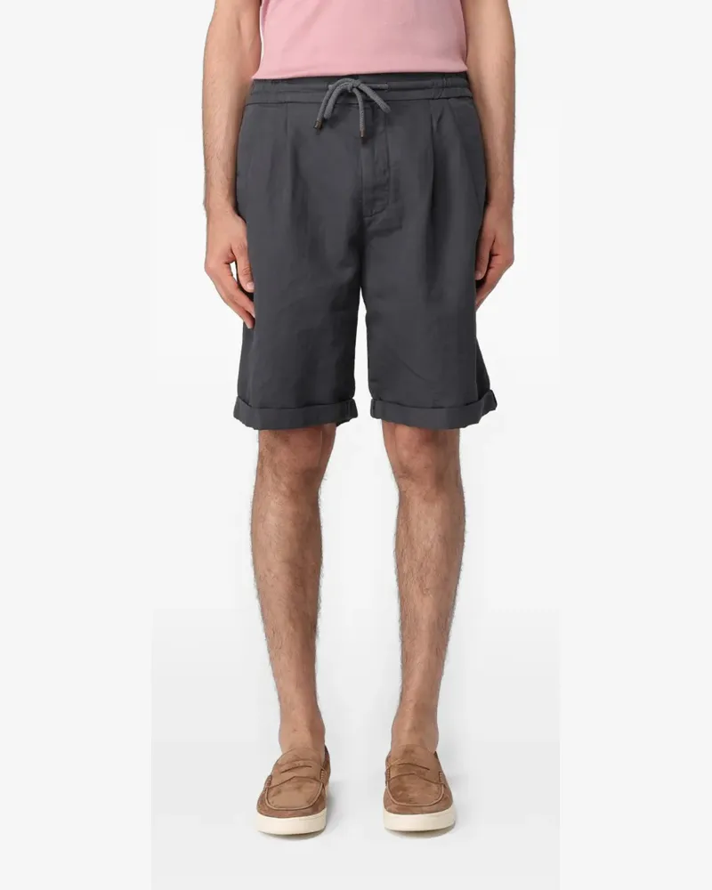 Brunello Cucinelli pleated drawstring-waist shorts - Grau Grau
