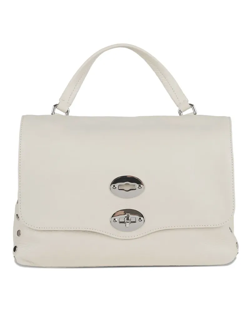 Zanellato Postina studded leather shoulder bag - Nude Nude