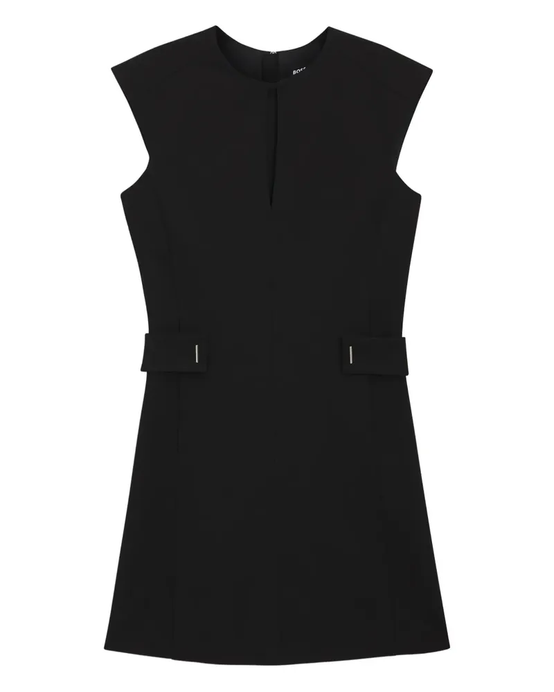 HUGO BOSS Minikleid mit Schlüssellochausschnitt - Schwarz Schwarz