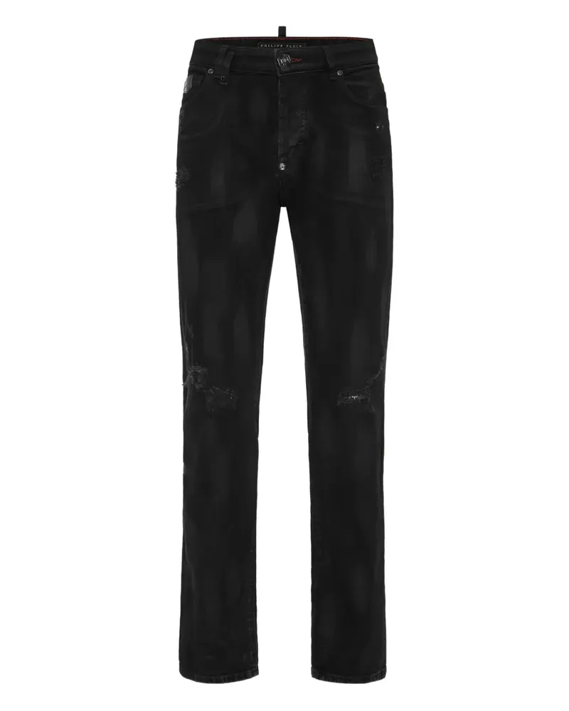 Philipp Plein Jeans mit geradem Bein - Schwarz Schwarz