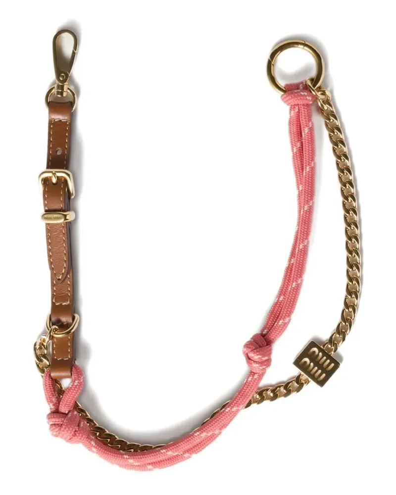 Miu Miu Schlüsselanhänger mit Knoten - Braun Braun
