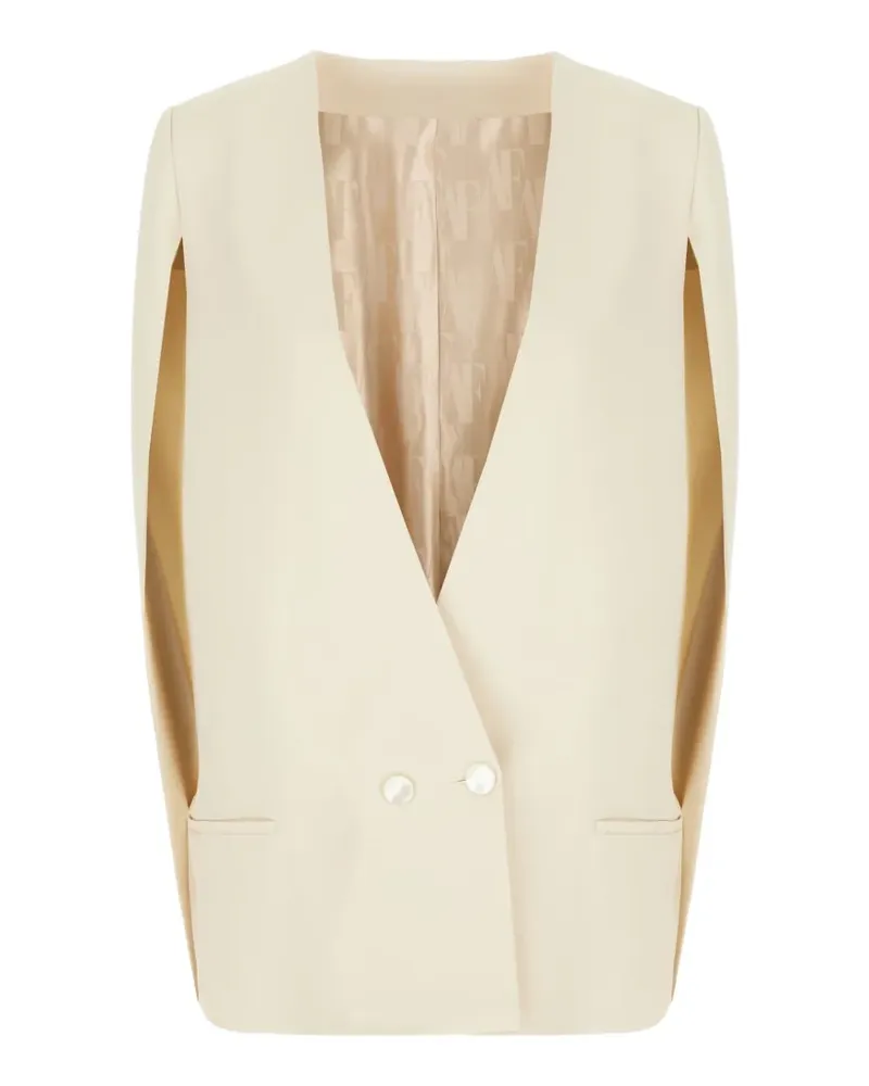 Alberta Ferretti Geknöpfte Weste - Nude Nude