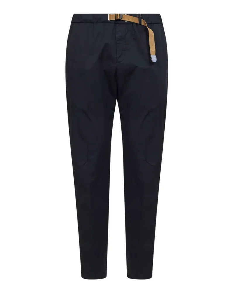 PLAN C belted tapered-leg trousers - Blau Blau