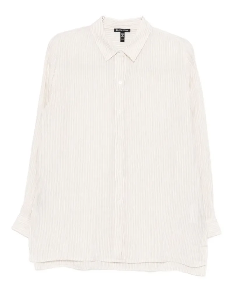 Eileen Fisher stripe-printed shirt - Nude Nude