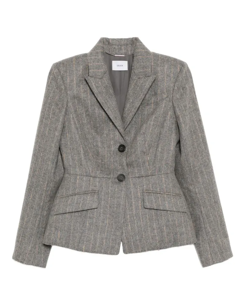 Erdem Gestreiftes Sakko - Grau Grau