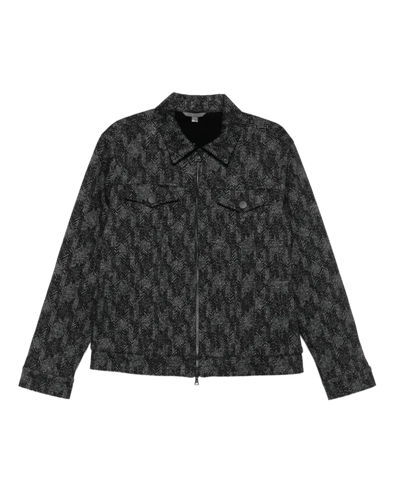 John Varvatos Hallet patterned jacket - Schwarz Schwarz