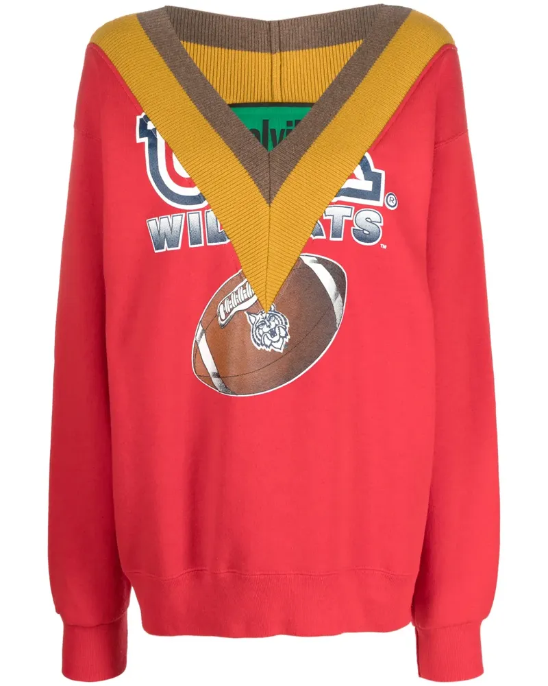 Colville Sweatshirt mit grafischem Print - Rot Rot