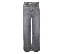 Jeans mit Acid-Wash-Effekt - Grau