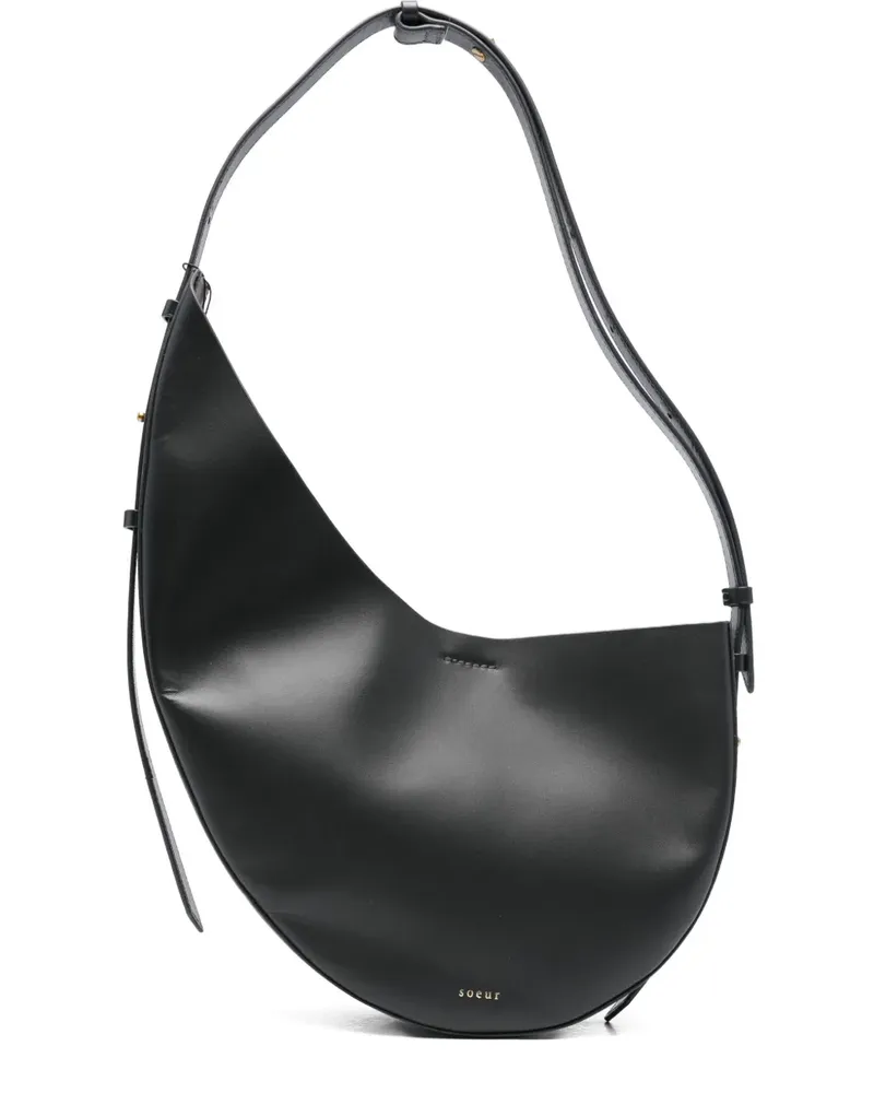 Soeur Kleine Winona Schultertasche aus Leder - Blau Blau