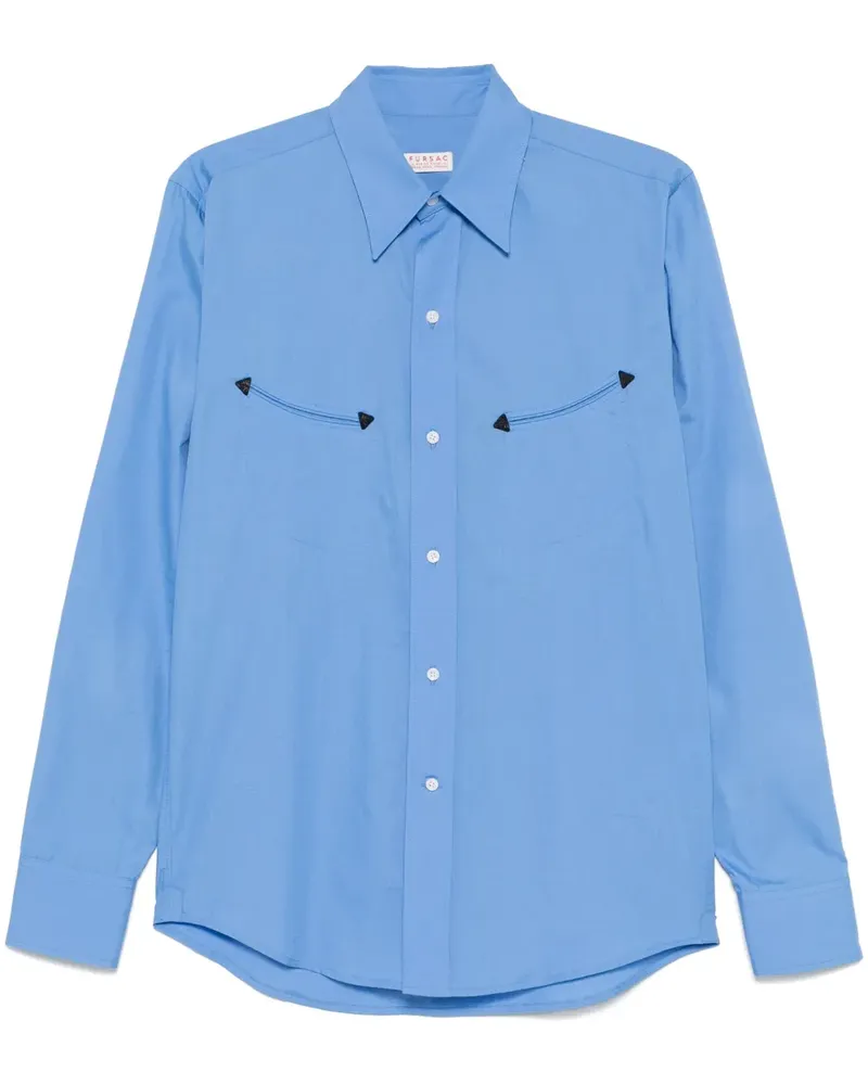 FURSAC Hemd aus Popeline - Blau Blau