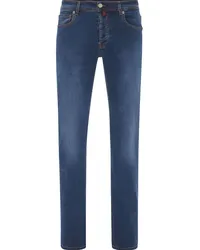 Billionaire Straight-Leg-Jeans mit Logo-Patch Blau