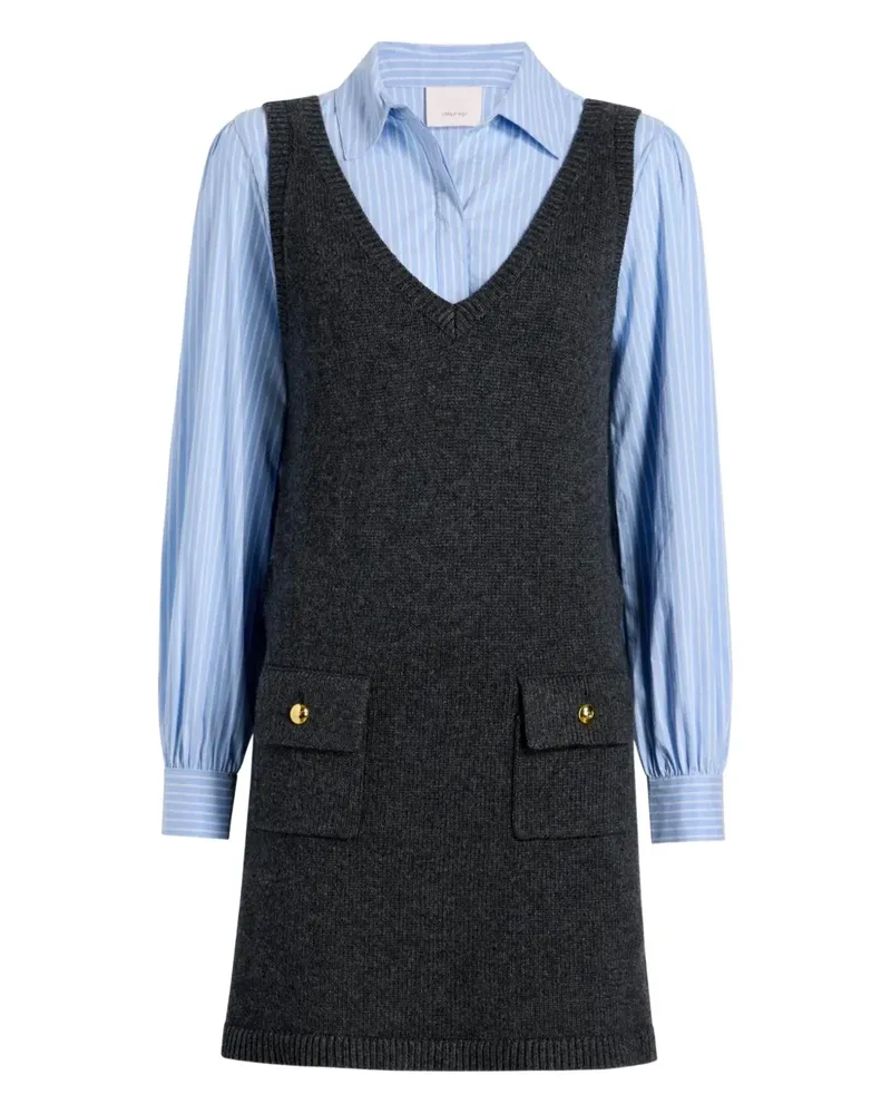 Cinq à Sept Vivianne Minikleid mit Taschendetail - Grau Grau