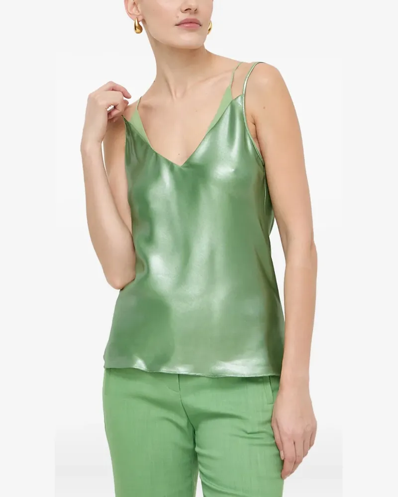 HUGO BOSS V-neck double-strap top - Grün Grün