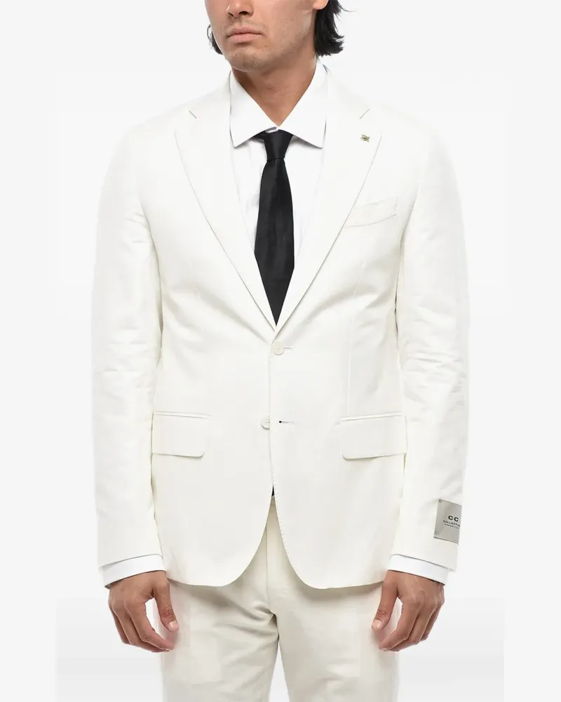 Corneliani CC Collection single-breasted two-button suit - Weiß Weiß