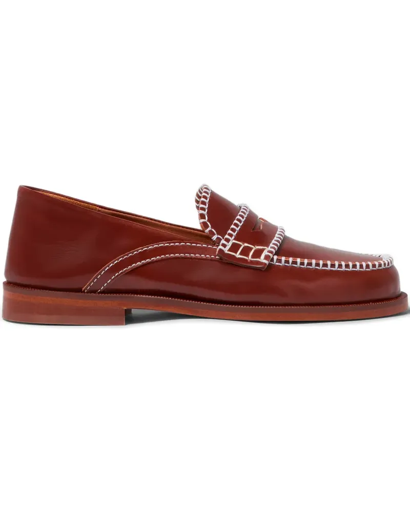 Claudie Pierlot Loafer aus Leder - Braun Braun