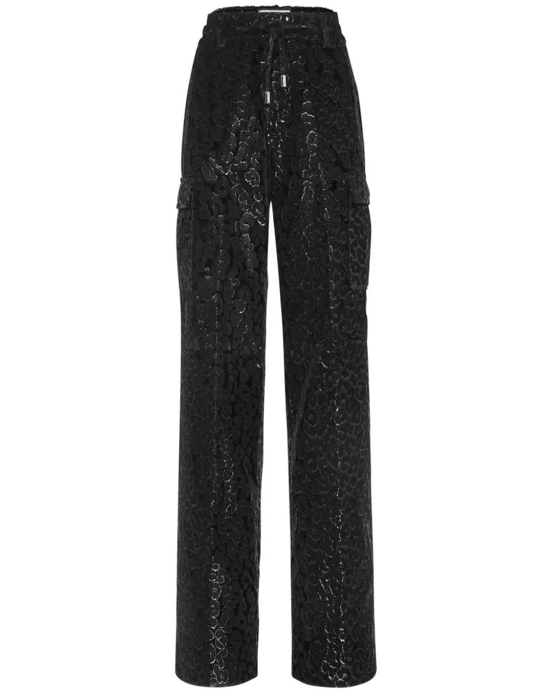 Philipp Plein Velvet Palace Hose - Schwarz Schwarz