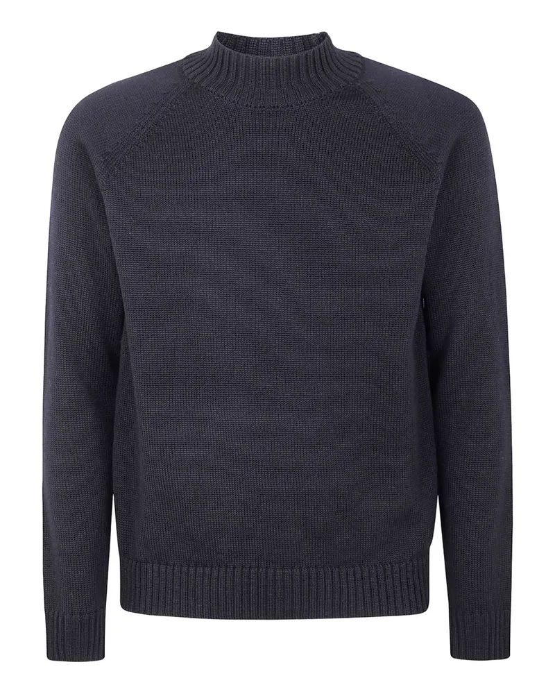 Zanone Pullover mit Stehkragen - Schwarz Schwarz