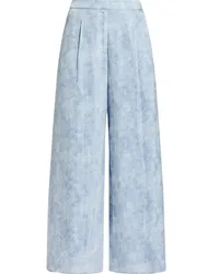 Michael Kors Hose mit weitem Bein Blau