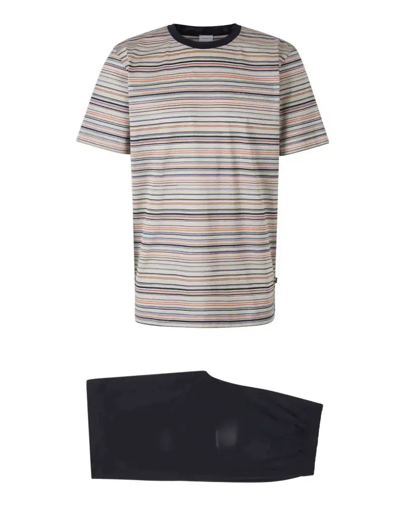 Zimmerli striped pyjama set - Nude Nude