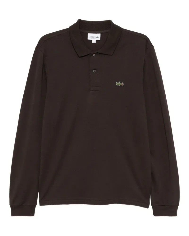 Lacoste Poloshirt mit Logo-Stickerei - Braun Braun