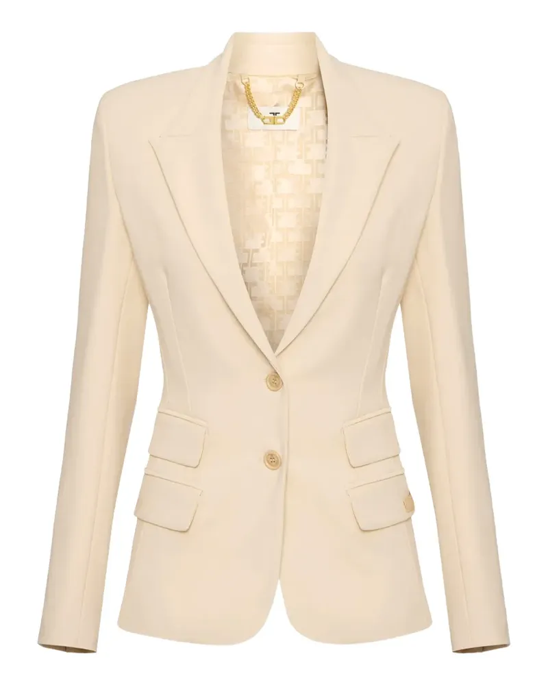 Elisabetta Franchi Jacke aus leichtem Krepp - Nude Nude