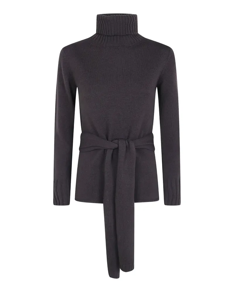 Pier Antonio Gaspari Rollkragenpullover mit Gürtel - Braun Braun