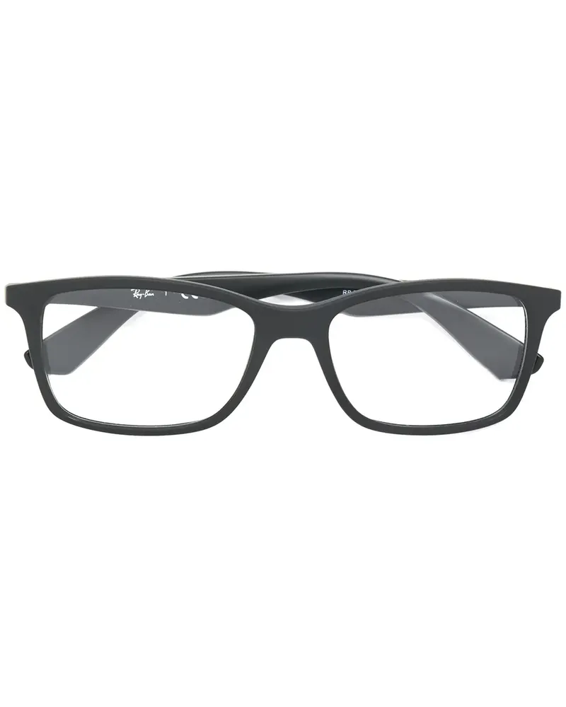 Ray Ban Brille mit eckigen Gläsern - Schwarz Schwarz