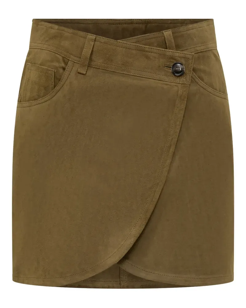 ba&sh Mangela Wickelrock mit Knöpfen - Braun Braun