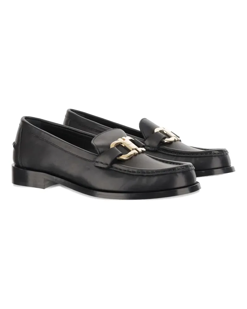 Ferragamo Loafer aus Leder - Schwarz Schwarz