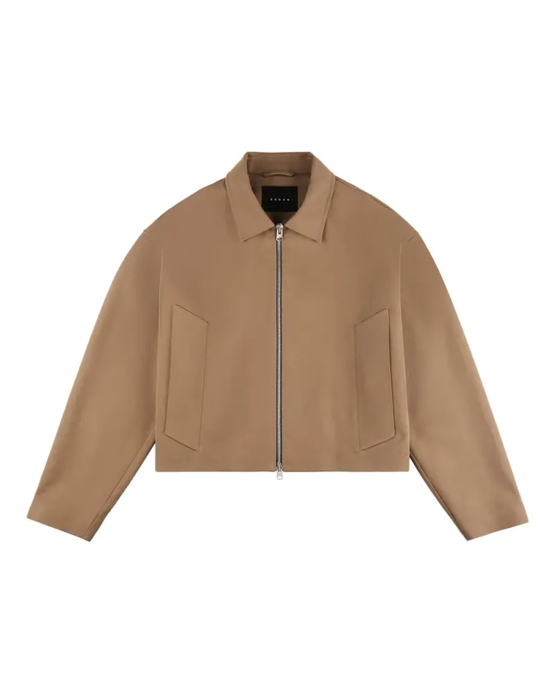 Hogan Klassische Harrington-Jacke - Braun Braun